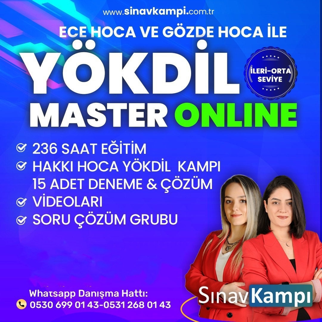 ECE HOCA VE GÖZDE HOCA İLE YÖKDİL MASTER KURSU resmi