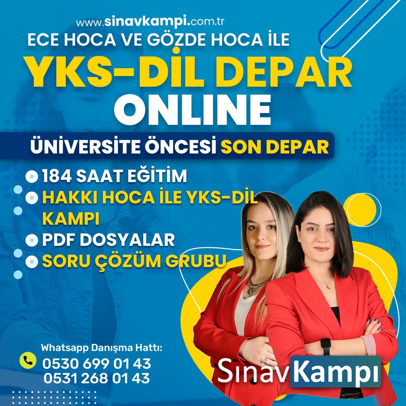 ECE HOCA VE GÖZDE HOCA İLE ONLINE YKS-DİL DEPAR resmi