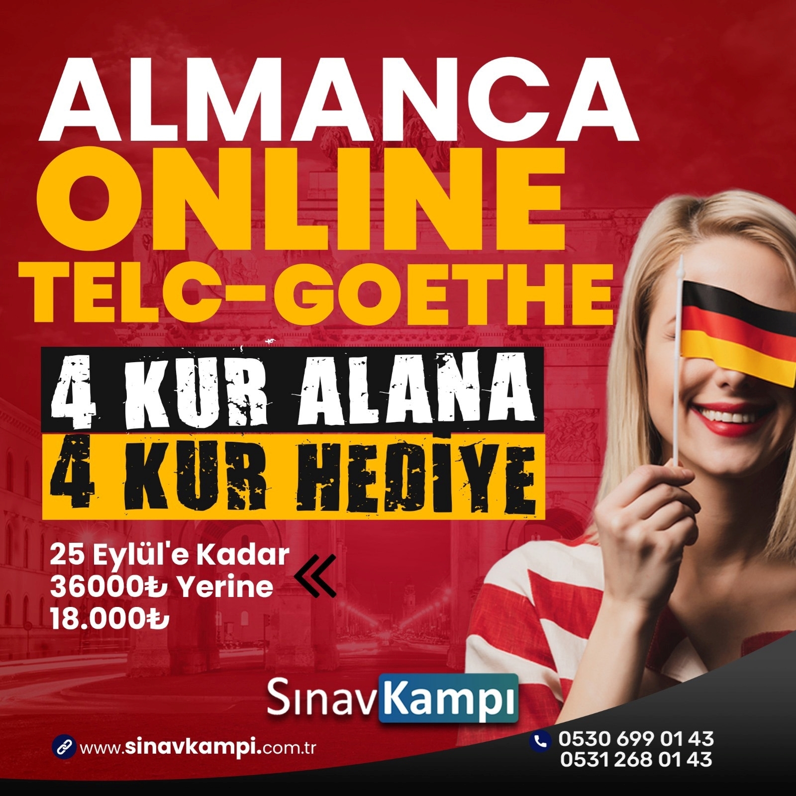 ONLINE GENEL ALMANCA TELC & GOETHE EĞİTİMİ resmi